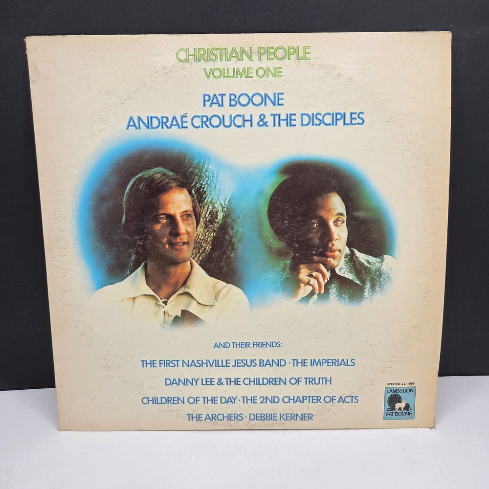 Pat Boone Andraé Crouch Christian People Vol 1 Vinyl LP 1972 Gospel LL-1005